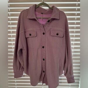 Free People Lavender Shacket